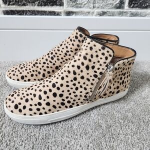 Crown Vintage Zia Women's Leopard Calf Hair Sneakers Size 8M